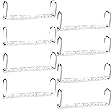 HOUSE DAY Kleiderbügel Platzsparende rutschfeste Schrank Organizer 8Stück aus Metall für Schwere Kleider L26