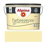 Alpina Farbrezepte Innenfarbe Wandfarbe matt, 2,5 L Lichtes Gelb, Hellgelb