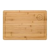 ROSMARINO Massives Schneidebrett mit Saftrill I Einzeln oder 2er Set I 45x30x2 cm I Großes Holz-Brett für die Küche I XXL Tranchierbrett I Antibakterielles Holzb