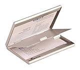 Durable Visitenkartenspender (Business Card Box Duo, mit Trennfach) 1 Stück, silber, 243323