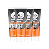 Veet Men Haarentfernungscreme - schnelle und effektive Haarentfernung für Männer in nur 5-10 Minuten, 4er Pack (4 x 200 ml)