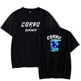 RAF Camora Merch Zukunft T-Shirt Frauen/Herren Casual XQCL T-Shirt Hip Hop Fans Top Tee, Schwarz , M