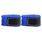 2PCS 5M Baumwolle Verlängertes Boxen Handwickel Bandagen für Boxen, Training, Training(Blau)