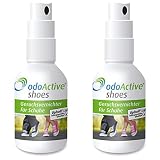 odo Active - Schuhgeruch-Vernichter – Dauerhafter Geruchsentferner – mikrobiologisch – Frische Schuhe & Gesunde Füße – mehrfach ausgezeichnet – Schuh-Deo Spray (2)
