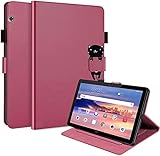 Hülle für Apple iPad 10.2 (2019), Premium Cute Cartoon PU Leder Flip Case mit Smart Cover Magnetisch Ständer Unterstützung Stifthalter Kartenfächer für iPad 10.2 Zoll A2232/A2198/A2200, R