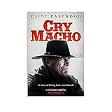 NCCDY Filmposter Cry Macho Clint Eastwood, 50 x 75