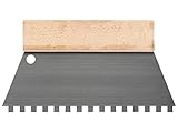 TOOLLAND - HE928250 Zahnspachtel, 8 mm x 8 mm, 250 mm Breite 174627