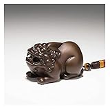 Bücherregal Desktop Decor Feng Shui Dekoration Pixiu Statue Dekoration Reine Kupfer Handwerk Ornamente für Ihr Wohnzimmer Büro Hauswarming Geschenke Senden an Freund Geschenk Holder Desktop Office D