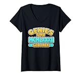 Damen Genies sind 1982 geboren Röhmische Zahl Jahr Geburtsjahr T-Shirt mit V