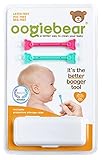 oogiebear Doppelpack - patentierter Nasen (Rotz) und Ohrenschmalzreiniger für Neugeborene und Kleinkinder. Aspirator alternative - Himbeere und M