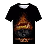 CCEE Halloween T-Shirts Michael Myers 3D-Print T-Shirt Mode Lässig Harajuku Style T-Shirt Streetwear Plus Size Top