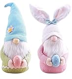 KTYX 2 PCS Easter GNOME Plüschdekorationen - Handgemachte Handgefertigte Skandinavische Tomtes Valentinstagsgeschenke für Frauen/Männer - Puppen Soft Plush Dwarfs Spring Collectib