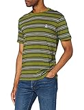 ORIGINAL PENGUIN Herren Multi Stripe T-Shirt, Avocado, 324, XXL