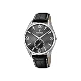 Festina Herren Analog Quarz Uhr mit Leder Armband F6870/4