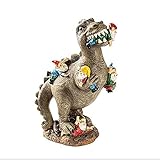 Cakunmik Groß Dinosaurier Figuren Gartenzwerg Lustig Gartendeko Gartenzwerge Garten Deko Für Außen Gartenfiguren Für Haus und Garten,Zwergenstatue Ornamente,