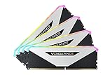 Corsair Vengeance RGB RT 32 GB (4 x 8 GB) DDR4 3.200MHz C16 Arbeitsspeicher (Dynamische RGB-Beleuchtung, Optimiert für AMD 300/400/500 Series, Kompatibilität mit Intel 300/400/500 Series) Weiß