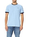 Superdry Herren Vintage Ringer Tee T-Shirt, Halifax Blue Grit, 3XL