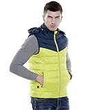 BDBD Beheizte Weste Waschbar USB,Warme Heat Jacke mit 3 Fakultativ Temperatur Waschbare Wiederaufladbare Warme Jacke,Geeignet FüR Outdoor-Sportarten(OHNE AKKU),Yellow,XL