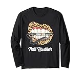 Leopard Lippen mit Nageltechniker Bohrer Cool Nail Hustler Lang