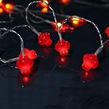 Tiyano LED-Streifen Lichter Persönlichkeit Kreative rote Urlaub Vorhang licht roter Laterne Vorhang Licht 6 Meter Raum Dekoration Shop Dekoration Hochzeit Festival String L