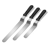 GA Homefavor Konditor Torten Winkelpalette Set, 10'' Streichmesser, 8'' Tortenmesser, 6'' Glasurmesser, Professionelle Kuchen Dekorieren Werkzeug