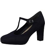 Tamaris Damen Pumps, Frauen Riemchen Pumps,lose Einlage, Office weiblich Lady Ladies Women's Women Woman geschäftsreise büro,Navy,38 EU / 5 U