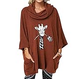 ADDZYY Kapuzenpulli Damen Halloween Kapuzenpullover Sweatshirt Hoodies Langarm Locker Pullover Langarmshirt Kapuzenjacke Oberteile Halloween Kostüm Damen T-Shirt Damen Langarm Einfarbig Printed Top