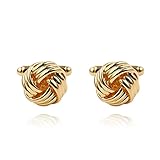 Wsnld Twist Knot Manschettenknöpfe Bräutigam Hochzeitskleid Design Herren Hemd Manschettenknöpfe Edle Charm Manschettenknöpfe Schmuck