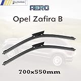 Jurmann Trade GmbH® 2 x Aero Scheibenwischer Wischerblätter Set 700x550 mm Zafira B ● Zafira B V