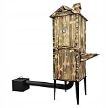 Smoker,Räucherofen aus gebranntes Holz Feuerkammer XXL 185x50x50 w