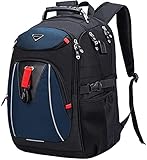 KeKour Laptop Rucksack Herren Schulrucksack für 17,3 Zoll Arbeit Business Notebook Rucksack Multifunktion Wasserdicht Daypack Großer mit USB Ladeanschluss für Schulrucksack Jungen/Mädchen Teenag