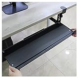 HGNA-Walker Tastaturhalterung Unter dem Schreibtisch Ausziehbare Plattform Schubladenhalterung Höhenverstellbare stabile Auszugführung