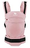 manduca XT Babytrage  SummerEdition rose  Babytrage für Neugeborene ab Geburt, verstellbarer Steg, 3 Trage-Positionen, flexibles Tragesystem, Bio-Baumwolle, für Babys & Kleinkinder (3,5-20kg)