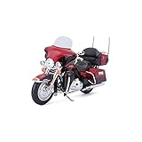 Bauer Spielwaren 2049729 Maisto Harley-Davidson FLHTK Electra Glide Ultra Limited ´13: Motorradmodell 1:12, mit Lenkung, beweglichem Ständer und frei rollenden Rädern, 17 cm, rot (532323)