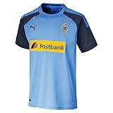 PUMA Jungen BMG Away Shirt Replica Jr with Trikot, Team Light Blue-Peacoat, 152