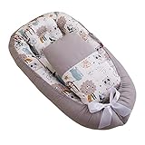 Pomrone Babynest Nestchen-Babynestchen Kokon Kuschelnest Abnehmbare Abdeckung Nickerchen-Babynest Mit Kissen Und Quil, Tragbarer Stubenwagen Für Neugeb