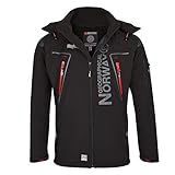 Geographical Norway Herren Softshell Jacke mit urbandreamz Beanie - TN Schwarz -XXL