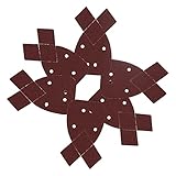 Schleifpads, 40 Stück Schleifpapiere 80 Körnungen Aluminiumoxid Schleifmittel Premium zum Schleifen Polieren und Schleifen für Holz Gummi Leder Kunststoff S