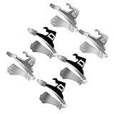 KESYOO 6 Stück Fingerring öffnen Verstellbar Ring Hexenhut Halloween Finger Schmuck Legierung Silber Schwarz Hut Frauen Männer Halloween Karneval Festival Party Cosplay Requisiten Schmuck