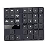NEYOANN Tastatur, Tastatur Kabellos SchlüSsel Pad Wiederaufladbare Tastatur für Laptop PC 35 Tasten Einhand Ergonomische Spiele T