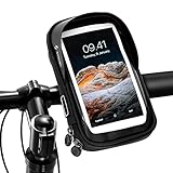 Bike-Telefon-Halterung-Tasche wasserdichte Touchscreen Front-Telefonhalter 360-Grad drehbare Fahrradbeutel für unter 6-Zoll-Telefon-Handy-T