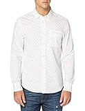 MUSTANG Herren Casper Mini AOP Hemd, weiß, M