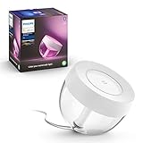 Philips Hue White & Col. Amb. LED-Tischleuchte Iris, weiß, dimmbar, 16 Mio. Farben, Deep Dimming-Funktion, steuerbar via App, kompatibel mit Amazon Alexa (Echo, Echo Dot), 929002376101