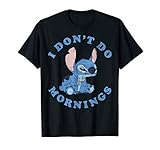 Disney Lilo & Stitch I Don't Do Mornings T-S