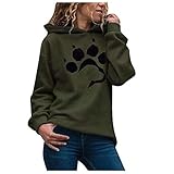 Damen Sweatshirt Beste Freunde Pullover Damen Kapuzenpullover Damen Langarmshirts Herbst Winter Langarm für Frauen mit Motiv Hemd Lässiger mit Kapuze und dünnem Fleecepullover mit Kapuze und D