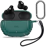 JIML Schutzhülle für Beats Studio Buds 2021, TPU, Militär-Design, mit Schlüsselanhänger und Umhängeband, Grü