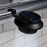 Famehours HI Solare LED-Dachrinnen-Leuchten 2 STK. Schw