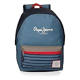 Pepe Jeans Yarrow Rucksack Blau 31x42x17,5 cms Polyester 22.79L