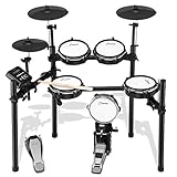 Donner Schlagzeug Elektronisch DED-200, E Drums mit 8 Teiligem Mesh Head, Sticks und Audiokabel Inklusive, Stabileres Eisen-Metall-Träg