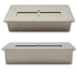 Bio Ethanol Gel Behälter Edelstahl Brenner regulierbar für Kamin Tischkamin 2,5 Liter / 30